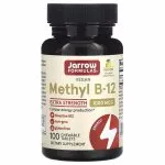 Jarrow Formulas, Methyl B-12, Метил B12, лимон, 1000 мкг, 100 жевательных таблеток