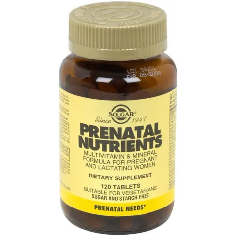 Solgar, Prenatal Nutrients, Питательные вещества для беременных, 120 таблеток