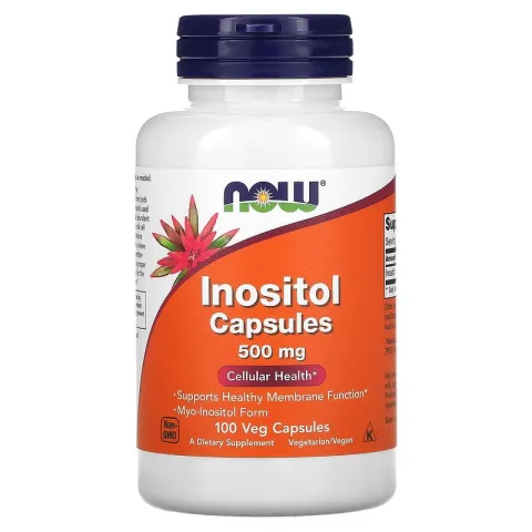 Now Foods, инозитол, Inositol 500 мг, 100 вегетарианских капсул