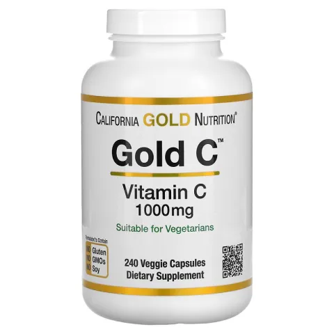 California Gold Nutrition, vitamin C, витамин C, 1000 мг, 240 капсул