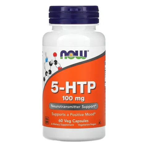 NOW Foods, 5-HTP, 100 mg, 60 kapsula