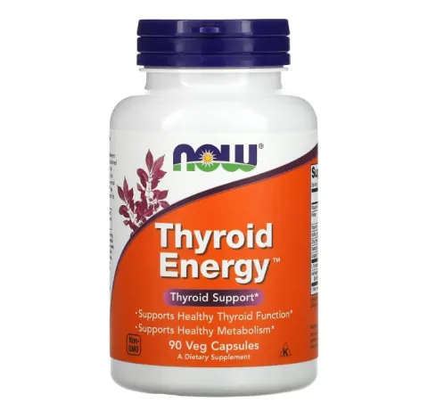 NOW Foods, Thyroid Energy, 90 растительных капсул