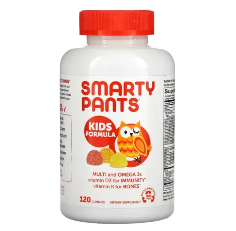SmartyPants, мультивитаминная добавка для детей с омега-3, multivitamin for kids, 120 жевательных таблеток