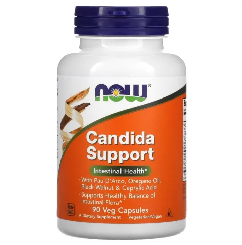NOW Foods, Candida Support, 90 растительных капсул