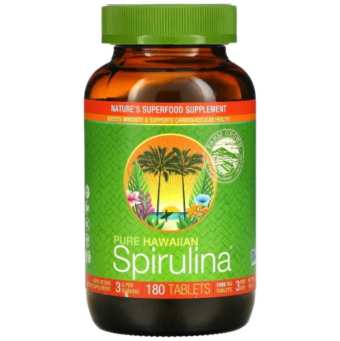 Nutrex Hawaii, Pure Hawaiian Spirulina, Cпирулина, 1000 мг, 180 таблеток