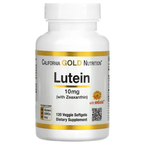 California Gold Nutrition, Lutein va Zeaxanthin, 10 mg, 120 kapsula