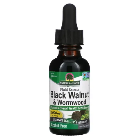 Natures Answer, qora yongoq va shuvoq suyuq ekstrakti, 2000 mg, 30 ml