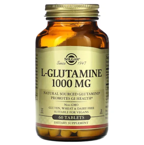 Solgar, Л-глютамин, L-Glutamine, 1000 мг, 60 таблеток