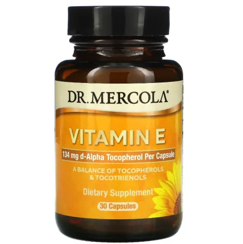 Dr. Mercola, E vitamini, 134 mg (200 IU), 30 kapsula