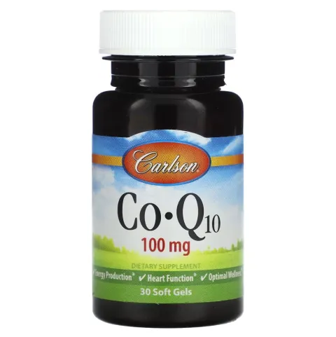 Carlson, Coenzyme Q10, Коэнзим Q10, 100 мг, 30 мягких таблеток