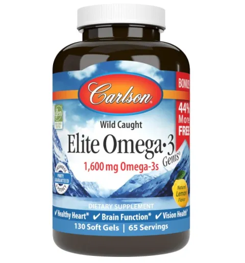 Carlson, Elite Omega-3, Омега-3 1600 мг, 130 мягких таблеток