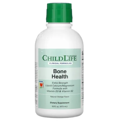 ChildLife Clinicals, жидкий кальций с магнием и витамином D3 + K2, liquid calcium with magnesium and vitamin D3 + K2, 473 мл (16 жидк. унций)