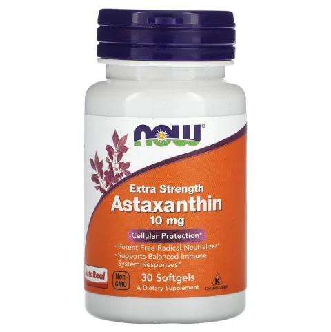 NOW Foods, Астаксантин, Astaxanthin, 10 мг, 30 мягких таблеток