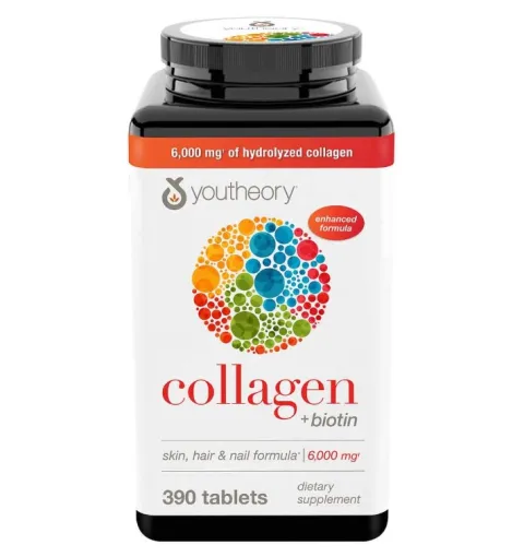 Youtheory, коллаген, collagen, 1000 мг, 390 таблеток