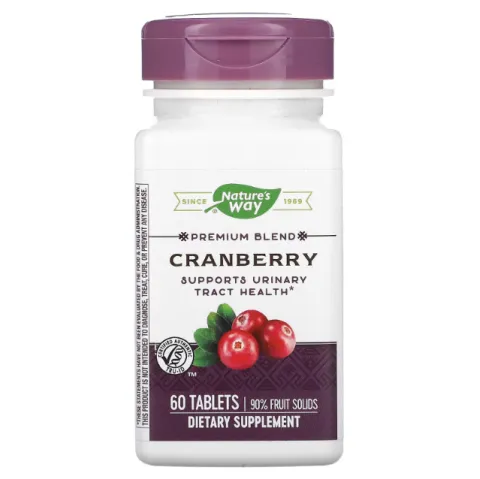 Natures Way, Cranberry, Клюква, 400 мг, 60 капсул