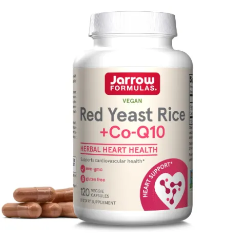 Jarrow Formulas, Красный дрожжевой рис + коэнзим Q10, Red Yeast Rice + Coenzyme Q10, 120 капсул