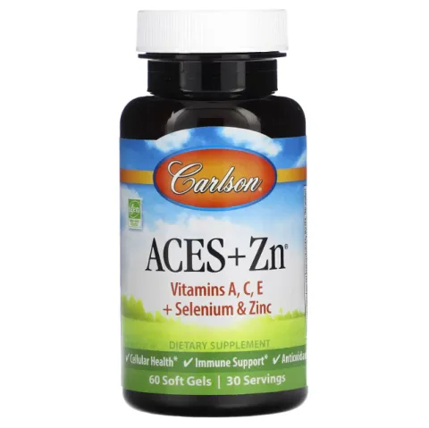Carlson, витамины Aces + Zn, 60 капсул