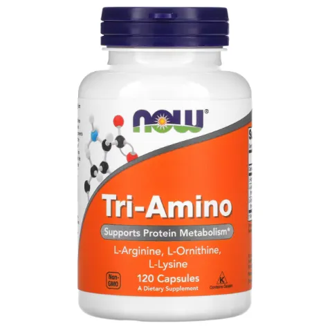 NOW Foods, Tri-Amino, 120 kapsula