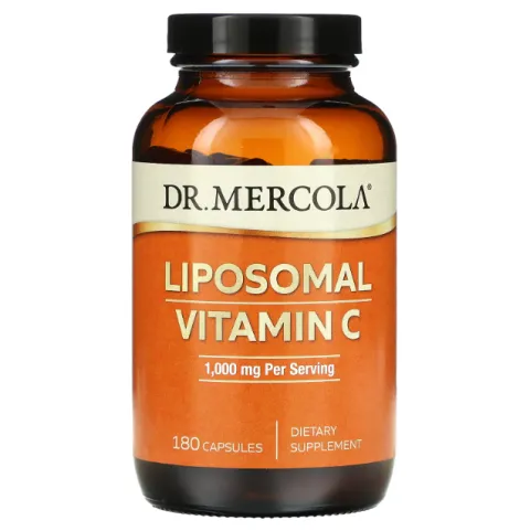 Dr. Mercola, липосомальный витамин С, Liposomal vitamin C, 500 мг, 180 капсул