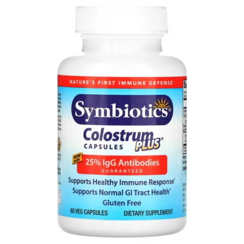 Symbiotics, Colostrum Plus, Колострум Плюс, 60 капсул