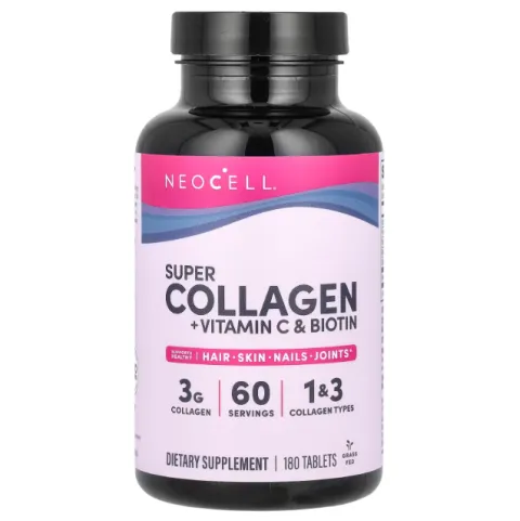 NeoCell, Super Collagen, Суперколлаген + витамин C и биотин, 180 таблеток