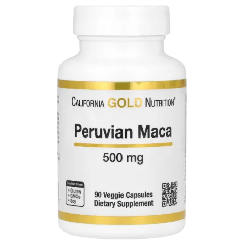 California Gold Nutrition, Peruvian Maca, перуанская мака, 500 мг, 90 капсул