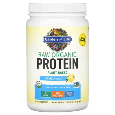 Garden of Life, Organic protein, органический протеин, со вкусом ваниль, 660 г