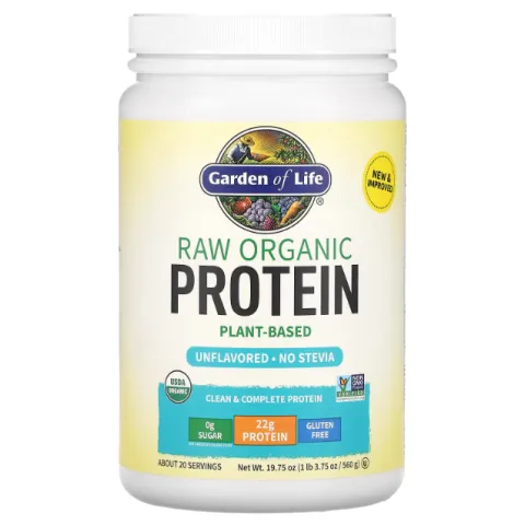 Garden of Life, Organic protein, органический протеин, без вкуса, 560 г
