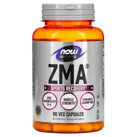 NOW Foods, Sports, ZMA, 90 kapsula