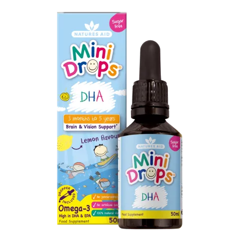 Mini Drops, Omega-3 500мг (DHA 350мг), детские капли
