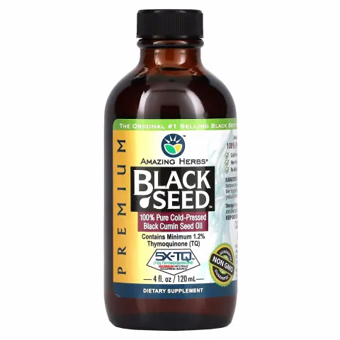 Amazing Herbs, Black Seed, Масло черного тмина, 120 мл
