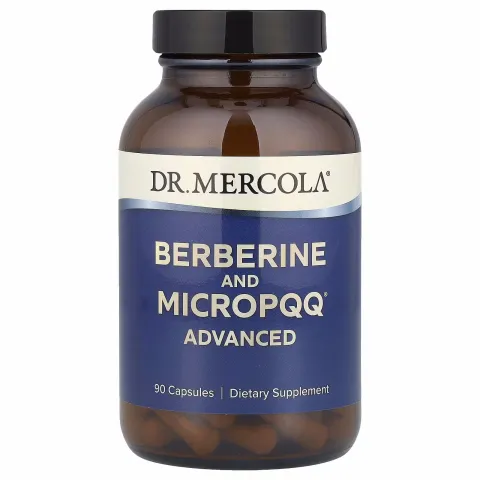 Dr. Mercola, Berberine and MicroPQQ, Берберин и MicroPQQ, 90 капсул