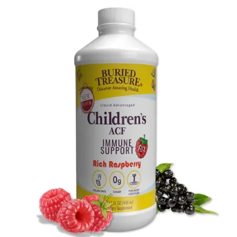 Buried Treasure, Childrens ACF Immune Support, Иммунная поддержка для детей, 496 мл