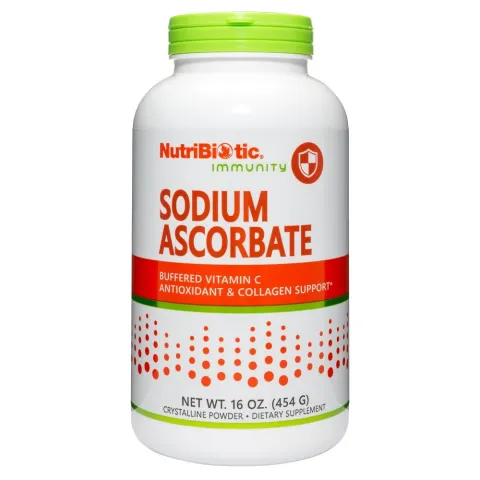 NutriBiotic, Immunity, Sodium Ascorbate, аскорбат натрия, кристаллический порошок, 454 г