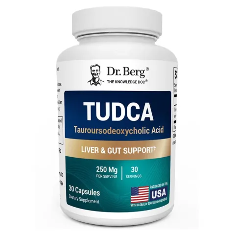 Dr. Berg, TUDCA, поддержка печени и кишечника, 250 мг, 30 капсул