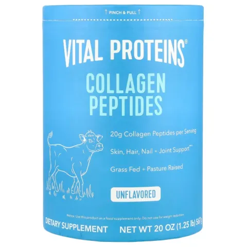 Vital Proteins, Kollagen peptidlari, ta'msiz, 567 g