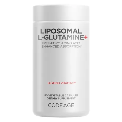 Codeage, Liposomal L-glutamine +, 1000 mg, 180 kapsula