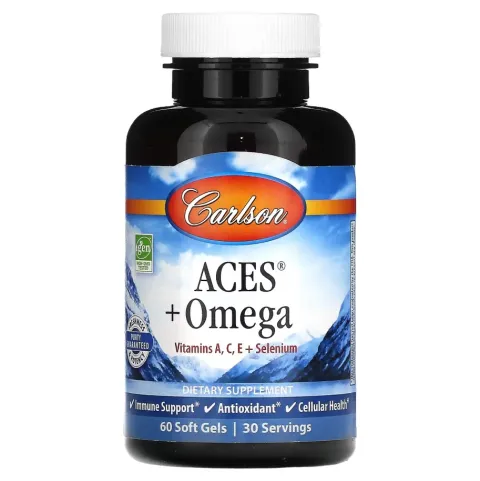 Carlson, ACES + Omega, 60 мягких таблеток