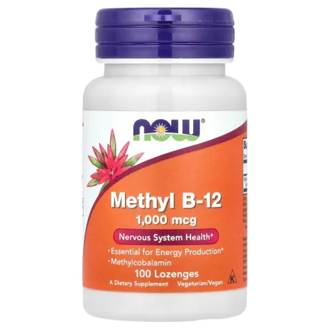 NOW Foods, Methyl B-12, метилкобаламин, 1000 мкг, 100 таблеток для рассасывания