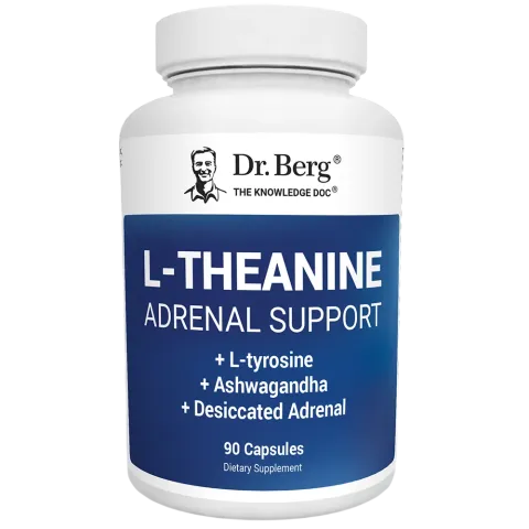 Dr. Berg, L-теанин, L-Theanine, 200 мг, 90 капсул