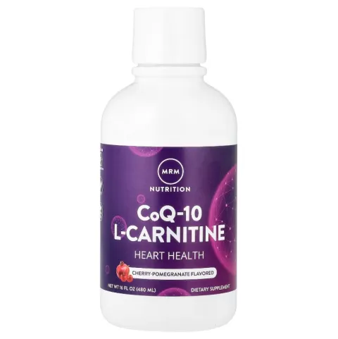 MRM Nutrition, Жидкий коэнзим Q-10 и Л-карнитин, вишня и гранат, 480 мл