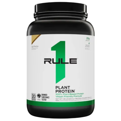 Rule One, Plant Protein, Растительный протеин, кофе мокко, 630 г