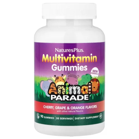 NaturesPlus, Animal Parade, Мультивитамины, разнообразные вкусы, 90 мармеладок