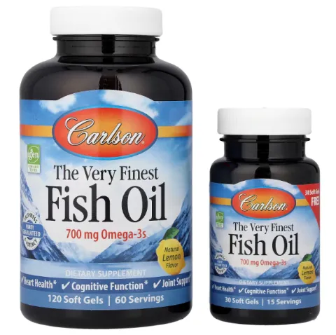 Carlson, The Very Finest Fish Oil, самый лучший рыбий жир, натуральный лимонный вкус, 150 капсул