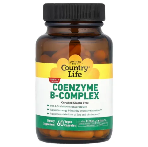 Country Life, Coenzyme B-Complex, 60 вегетарианских капсул