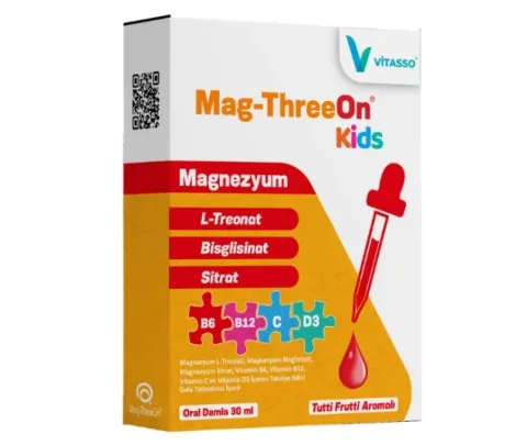 Vitasso Mag-ThreeOn Kids, Магний для детей, 30 мл