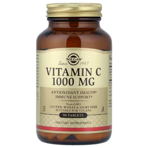 Solgar, Vitamin C, витамин C, 1000 мг, 90 таблеток
