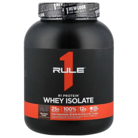 Rule One Proteins, сывороточный изолят, со вкусом шоколадной помадки, 2,27 кг