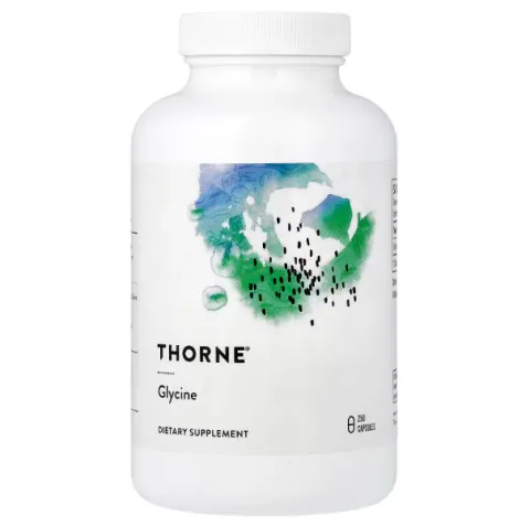 Thorne, Glycine, глицин, 250 капсул