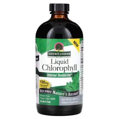 Natures Answer, suyuq xlorofill, 100 mg, 480 ml